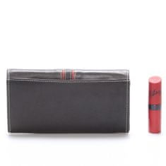 Delami Dámská kožená peněženka Delami Carla, černo-červená