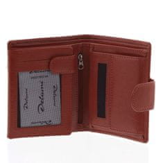 Delami Červená kožená dámská peněženka Avril