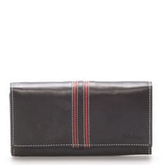 Delami Dámská kožená peněženka Delami Carla, černo-červená