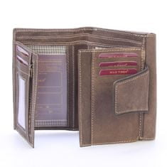 Wild Rozkládací kožená pánská peněženka Nazario světle hnědá