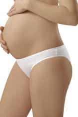 ITALIAN FASHION Těhotenské kalhotky Mama mini white + Respirátor FFP2, bílá, XL
