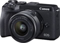 Canon EOS M6 Mark II + EF-M 15-45 IS STM + EVF hledáček (3611C012) - použité
