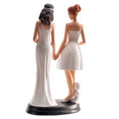 Dekora Svatební figurka na dort 20cm ona a ona lesbičky 