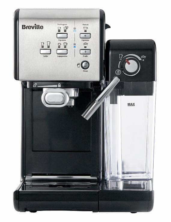Levně Breville pákový kávovar Prima Latte II 19 bar stříbrný VCF108X