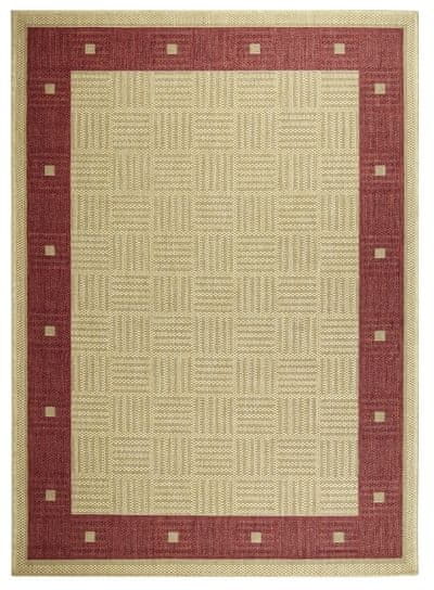 Oriental Weavers Kusový koberec SISALO/DAWN 879/O44P (J84 Red) – na ven i na doma