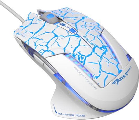 Herní myš E-Blue Mazer Pro kabelová optická volitelná citlivost 6 tlačítek podsvícení pro praváky