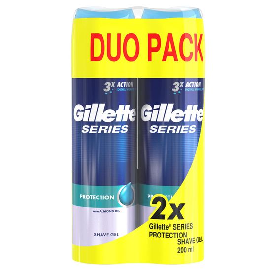 Gillette Series Protection Pánský gel na holení 2 x 200 ml