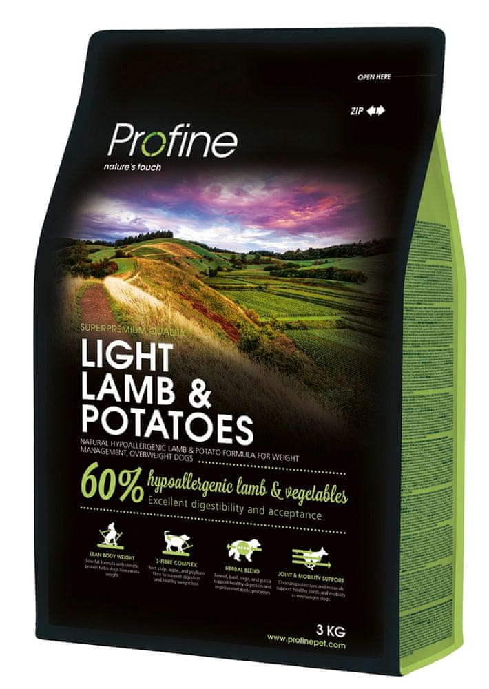 Levně Profine Light Lamb & Potatoes 3 kg