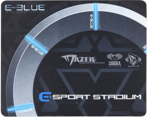 herní podložka pod pc myš  e-blue gaming arena emp009bk exkluzivní design pro optické i laserové myši srolovatelná protiskluzová spodní část