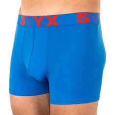 Styx Pánské boxerky sportovní guma nadrozměr modré (R967) - velikost 5XL