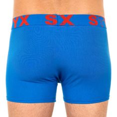 Styx Pánské boxerky sportovní guma nadrozměr modré (R967) - velikost 5XL