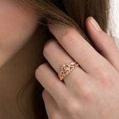 Pandora Bronzový prsten pro princezny 180880CZ (Obvod 54 mm)