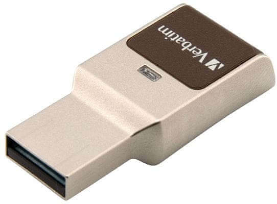 Flash disk Verbatim vysokorychlostní USB 3.0 flashka fleška šifrování čtečka otisků prstů ochrana dat