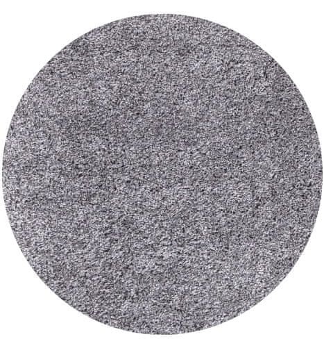 Ayyildiz Kusový koberec Life Shaggy 1500 light grey kruh
