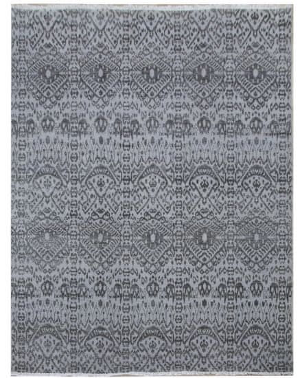 Diamond Carpets Ručně vázaný kusový koberec Diamond DC-EKT L silver/black