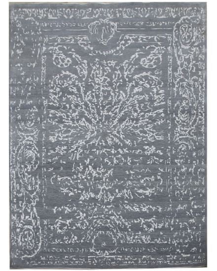 Diamond Carpets Ručně vázaný kusový koberec Diamond DC-JK 2 Light grey/silver