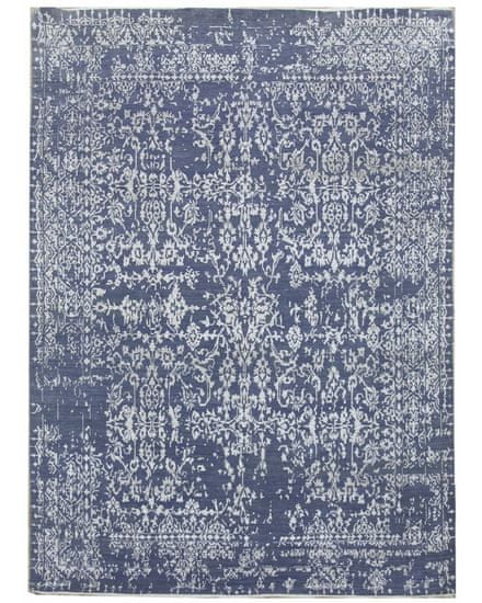 Diamond Carpets Ručně vázaný kusový koberec Diamond DC-JK 1 Jeans blue/silver
