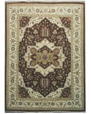 Diamond Carpets Ručně vázaný kusový koberec Diamond DC-SIRAPI Brown/ivory 120x170