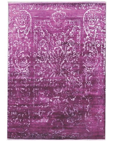 Diamond Carpets Ručně vázaný kusový koberec Diamond DC-JK 2 Purple/silver (overdye)