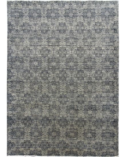 Diamond Carpets Ručně vázaný kusový koberec Diamond DC-JK 1 SILVER/BLACK