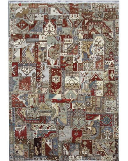 Diamond Carpets AKCE: 305x425 cm Ručně vázaný kusový koberec Diamond DC-PATCH RED MULTI