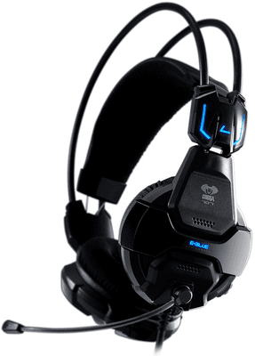 Herní sluchátka E-Blue E-Blue Cobra 707, černá  EHS016BK 3,5mm jack USB podsvícení mikrofon výrazné basy