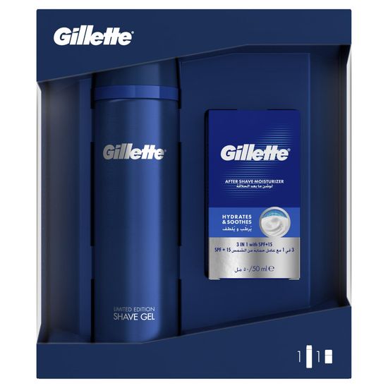 Gillette Dárkové Balení Gel Na Holení + Hydratační Krém Po Holení