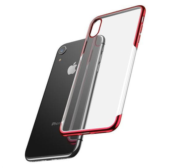 BASEUS Shining Series ochranný kryt pro iPhone XR, červený, ARAPIPH61-MD09