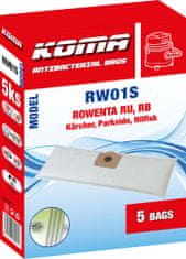 KOMA RW01S - Sáčky do vysavače Rowenta Ru, Rb textilní, 5ks