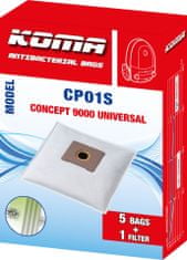 KOMA CP01S - Sada 25 ks sáčků do vysavače Concept VP 9000 Universal