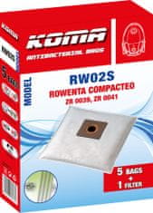 KOMA RW02S - Sada 25 ks sáčků do vysavače Rowenta Compacteo ZR 003901