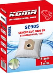 KOMA SE90S - Sáčky do vysavače Sencor SVC 9000bk, textilní, 5ks