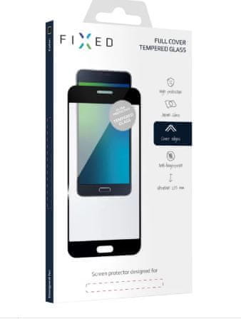 FIXED Ochranné tvrzené sklo Full-Cover pro Samsung Galaxy A80, černé, FIXGFA-413-BK