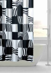 GRUND Textilní koupelnový závěs, NERO textil, černá
