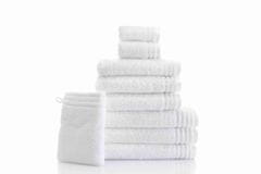 GRUND Kvalitní bavlněný ručník, MEMORY 50x100 cm, bílá