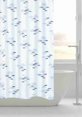GRUND Textilní koupelnový závěs, NUBE textil, modrá