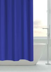 GRUND Textilní koupelnový závěs, ROM UNI textil, modrá