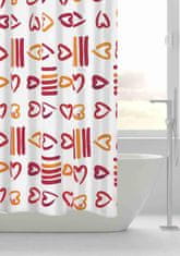 GRUND Textilní koupelnový závěs, SOGNO textil, červená