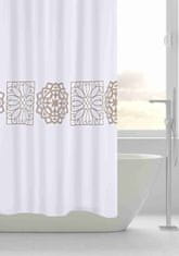 GRUND Textilní koupelnový závěs, ORIENTE textil, bílá