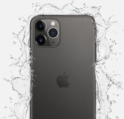 Apple iPhone 11 Pro Max, vodoodolný, odolný, krytie IP68, odolný proti prachu poliatiu, pevné tvrdené sklo