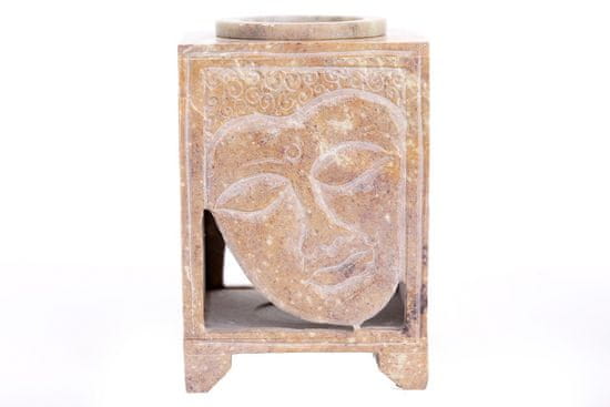 Sifcon Aromalampa BUDDHA, 17x13x13 cm, mýdlový kámen, béžová