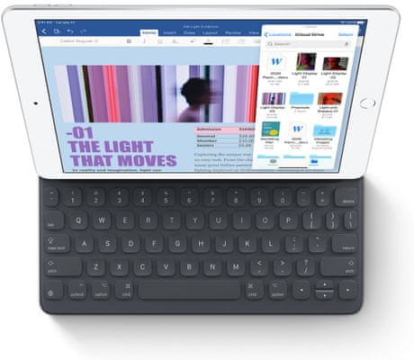 iPad 2019 iPadOS, mali, tanek, kompakten, nadzor gibov, Apple Pencil, pametna tipkovnica v polni velikosti