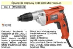 Extol Premium Extol Premium ESD500 Šroubovák elektrický na sádrokarton