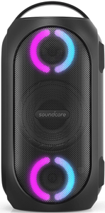 výkonný přenosný Bluetooth reproduktor soundcore anker rave mini párty provedení 80w výkon silný zvuk Bluetooth ve verzi 5.0 a2dp protokol ipx7 18 h výdrž světelná show led diody usb přehrávač ipx7