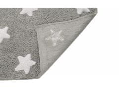Lorena Canals Přírodní koberec, ručně tkaný Stars Grey-White 120x160