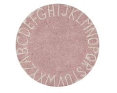 Lorena Canals Přírodní koberec, ručně tkaný Round ABC Vintage Nude-Natural 150x150 (průměr) kruh