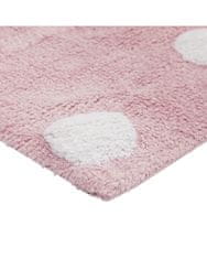 Lorena Canals Pro zvířata: Pratelný koberec Polka Dots Pink-White 120x160