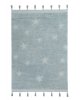 Lorena Canals Přírodní koberec, ručně tkaný Hippy Stars Aqua Blue 120x175