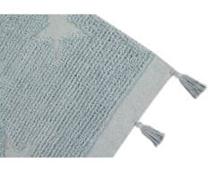 Lorena Canals Přírodní koberec, ručně tkaný Hippy Stars Aqua Blue 120x175
