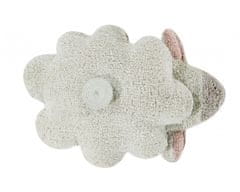 Lorena Canals Přírodní koberec, ručně tkaný Puffy Sheep 140x140 kytka